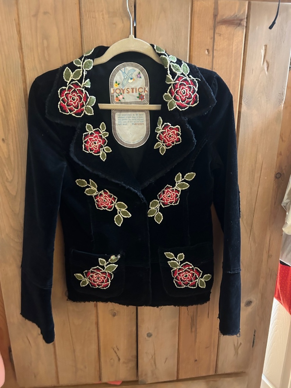 Johnny Was Joystick Black Embroidered Jacket